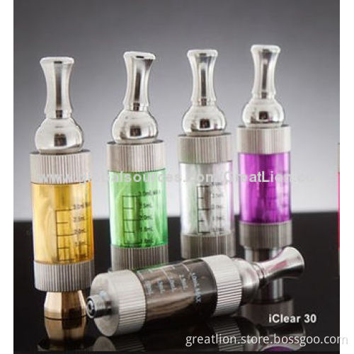 E Cigarette iClear 30 Clearomizer with Dual Coil Replaceable and 360 Rotating Design